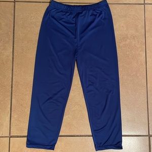 Capri Blue Polyester thin material legging one size